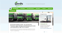Desktop Screenshot of gerdts-sped.com