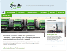 Tablet Screenshot of gerdts-sped.com